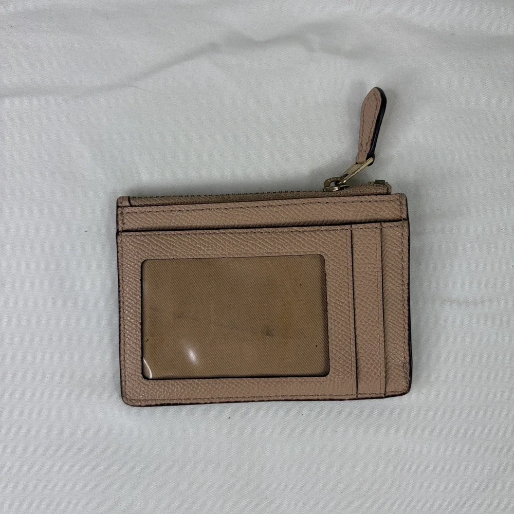 Coach Crossgrain leather Coin Wallet style # L1783, peach color? Classic, casual
